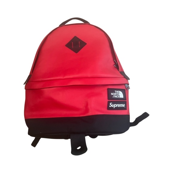 Supreme Other - The Northface Supreme red leather packpack